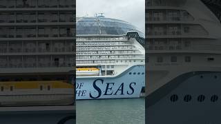 Star of the Seas sailing away! #shorts #royalcaribbean #staroftheseas #portcanaveral #cruiseships