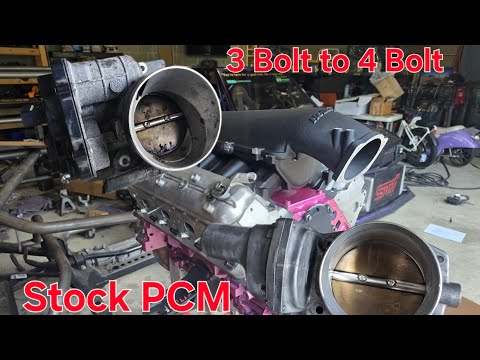 LS 3 bolt to 4 bolt DBW Throttle Body the OEM way