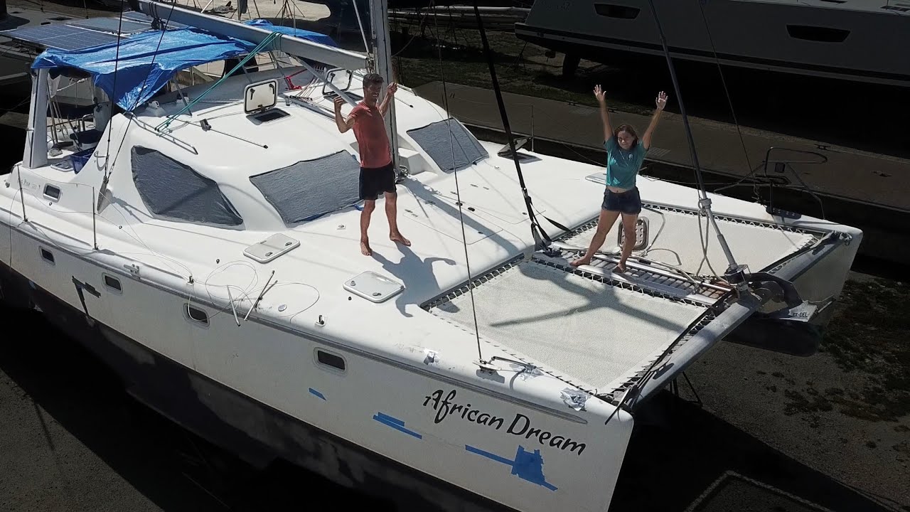 "Getting Hot and Dirty", Salvage Catamaran Repairs