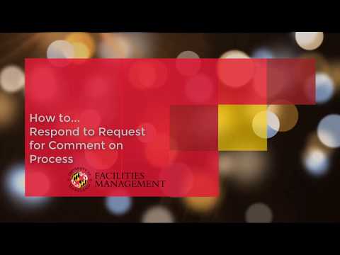 How to respond to request for comment on process