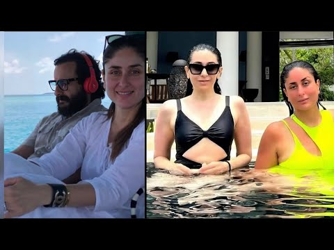 kareena kapoor khan enjoying in beach and doing work at the same time!!
