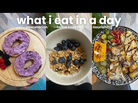 what I eat in a day...pescatarian simple meals & mini meal prep