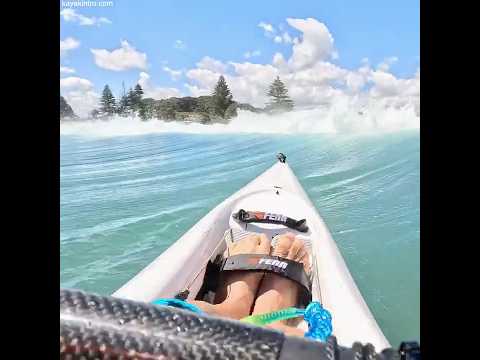 Shore break fun! #surfski #paddler #newzealand #gopro