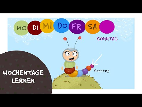 Die Wochentage lernen mit Wilma Wochenwurm - Lerngeschichte für Kinder