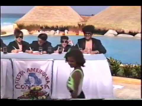 MICROCHIPS MISS UNIVERSO GRABACION DE VIDEO ROCK EN EL UNIVERSO 1989 CANCUN