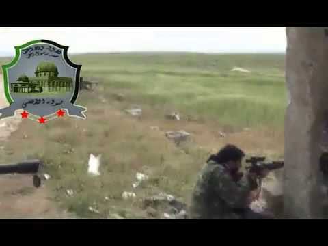 استهداف تحركات عناصر قوات النظام في منطقة حندرات بواسطة قناصة من قبل لواء الأقصى ضمن مجريات معركة فك الأسرى