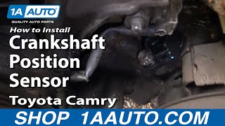 How To Replace Crankshaft Position Sensor Toyota Camry 3.0L V6