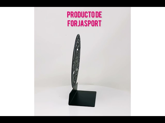 Vídeo relacionado con FORJASPORT Trofeo de forja de la Guardia Civil, Ideal para Eventos y homenajes. Incluye personalización de Texto (MANDAR por Correo)