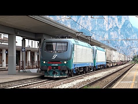 [HD - Treni] DOPPIA E412 Mercitalia Rail +Treno Merci DB Schenker in transito a Mezzocorona