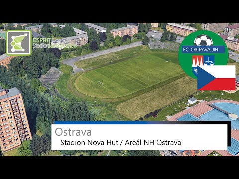 Stadion Nova Hut / Areál NH Ostrava | FC Ostrava-Jih | Slow Motion 360° Rotation | Google Earth