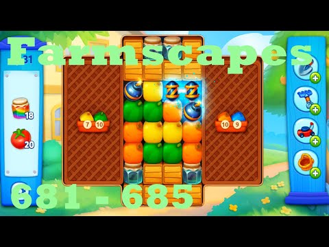 Farmscapes Level 681 - 685 HD Gameplay Walkthrough |  3 - match game | android | ios | pc | app