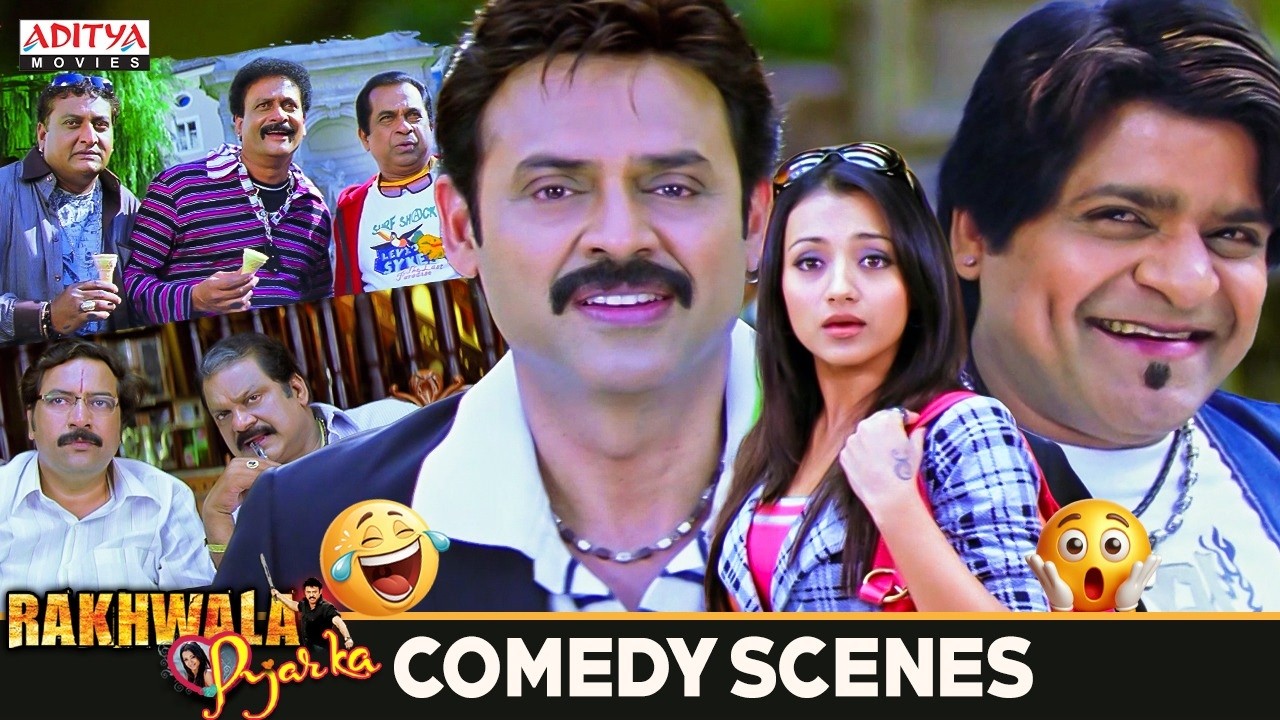 Rakhwala Pyar Ka Hindi Dubbed Movie Scenes | Venkatesh, Trisha, Brahmanandam | Aditya Movies