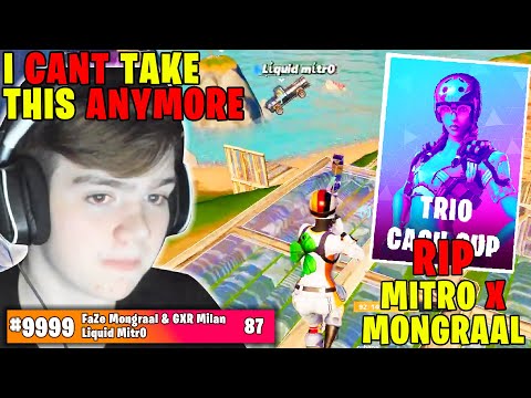 Mongraal BREAKS DOWN Live & RAGES On Mitr0 Because of THIS Then Quits The Cash Cup