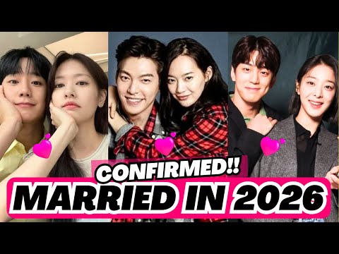 💕Top 20 Korean Couples CONFIRMED Married In 2026💖