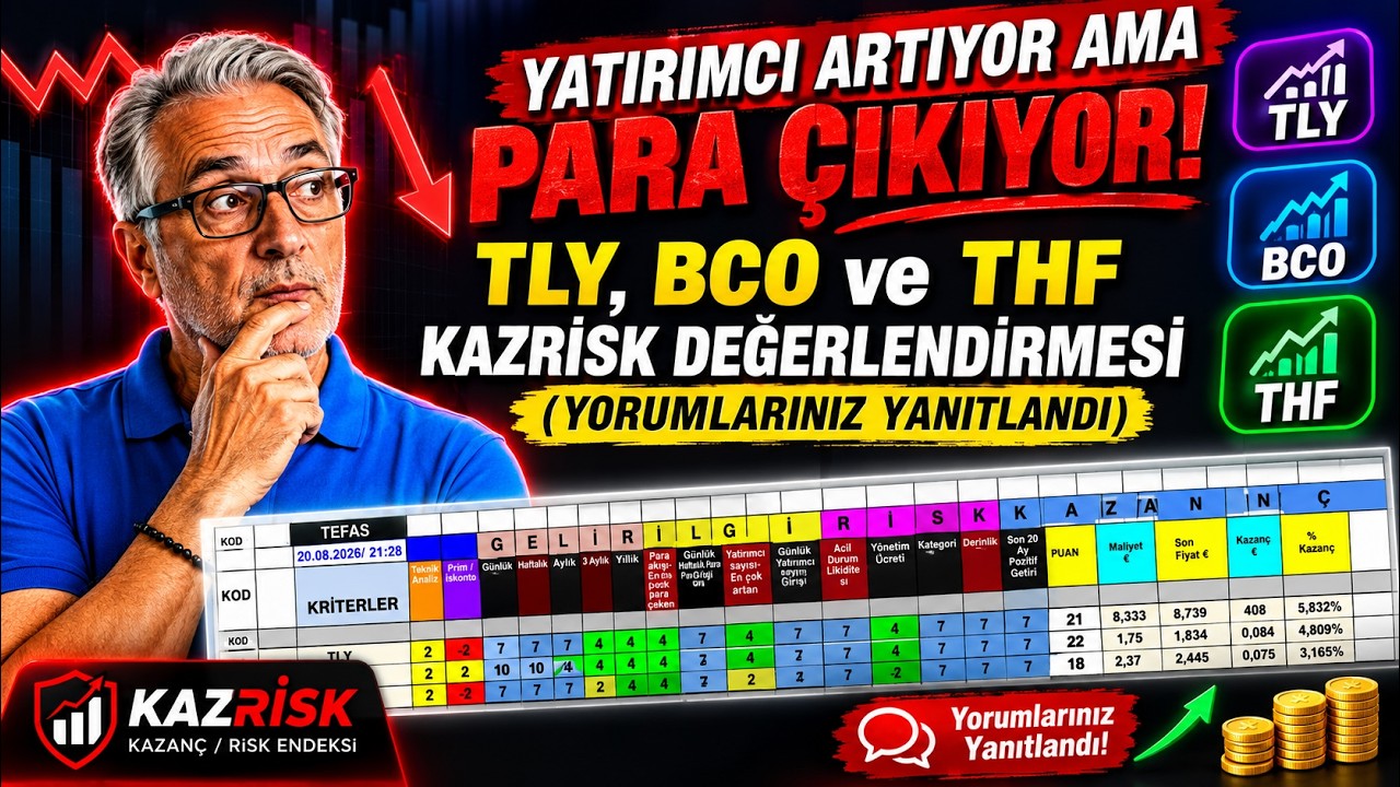 YATIRIMCI ARTIYOR AMA PARA ÇIKIYOR! 🚨 TLY, BCO ve THF'de Neler Oluyor? | KAZRİSK®