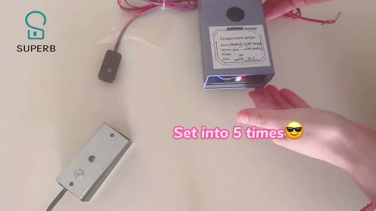 escape room prop-shooting the light sensor