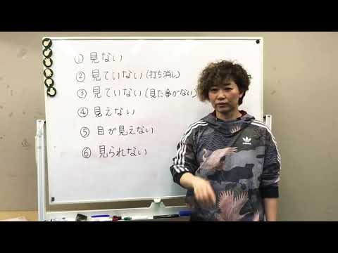 「見えない」の日本手話の表し方