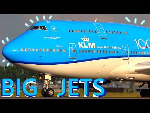 Heavy Traffic Compilation at Amsterdam A380 B747-400 B777 A330 B737 KLM