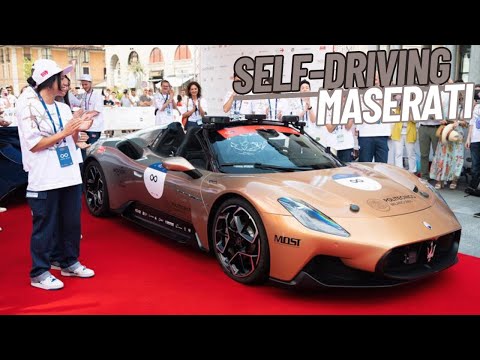 Self-Driving Maserati MC20 Cielo Public Debut At 1000 Miglia 2023