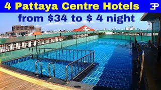 Pattaya Thailand 4 Low Season Hotels from $ 4 USD 