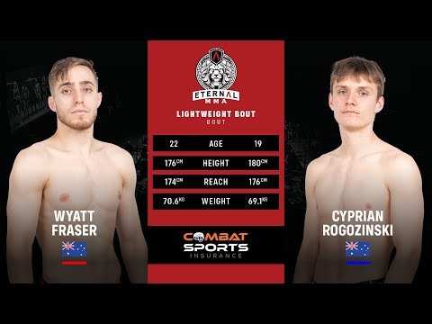 ETERNAL MMA 62 - WYATT FRASER VS CYPRIAN ROGOZINSKI - MMA FIGHT VIDEO