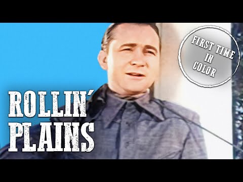 Rollin' Plains | COLORIZED | Classic Western Film