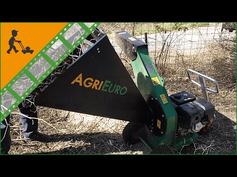 AgriEuro Premium Line Petrol Garden Shredder - Loncin G420F engine - Customer's video