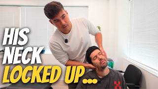 I'M BACK! Treating a Regular Patient's NECK INJURY | Full Chiropractic Treatment w/ Dr Tyler Bigenho