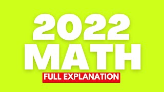 2022 Selective High School Placement Test (Mathematical Reasoning Full Explanation)