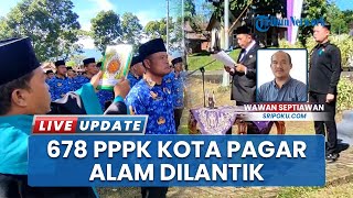 Wali Kota Pagar Alam Lantik Ratusan Pegawai, 678 PPPK Tahun 2024 Resmi Diambil Sumpah