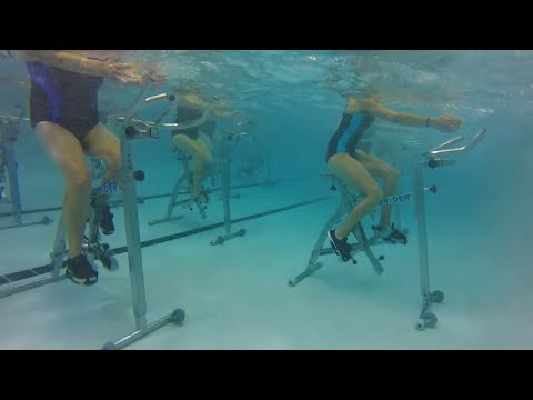 Hydro Cycle: Spin Class in a Pool | Pumped