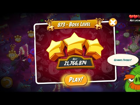 Angry Birds 2 Level 873 Boss Level | Level 873 | Boss Level | Angry Birds 2 | Angry Birds