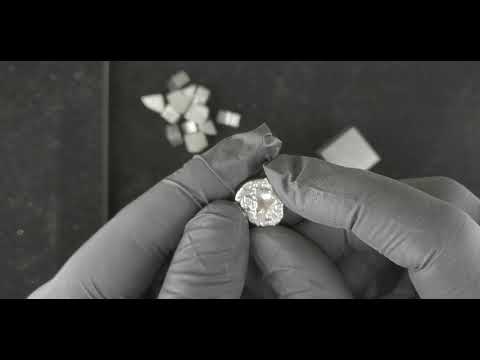 What does hafnium metal look like?