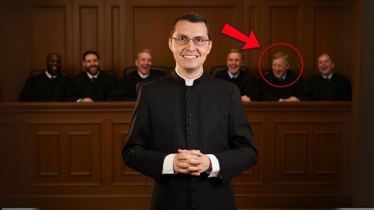 O juiz zomba do Padre Alex Nogueira, mas fica chocado ao ver seu talento jurídico.