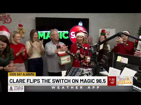 Clare Huddleston fires up the Christmas music on Magic 96.5