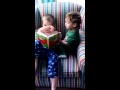 Ethan Reading Book To Baby Mason