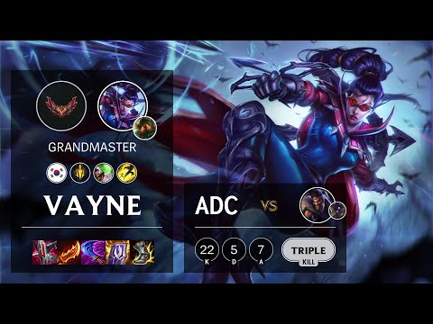 Vayne ADC vs Draven - KR Grandmaster Patch 12.5