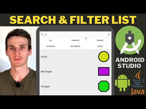Filter & Search List View Android Studio Tutorial