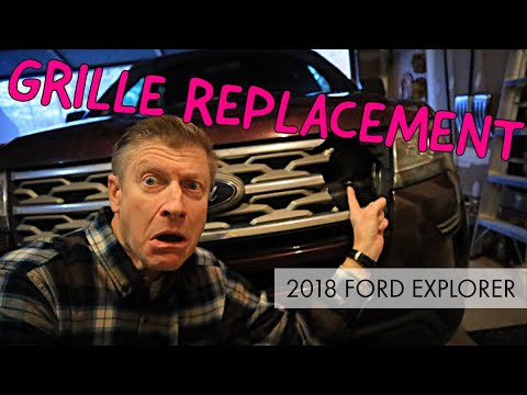 2018 Ford Explorer Front Bumper Removal and Grille Replacement / Install