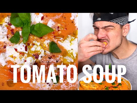 , title : 'Easy Roasted Tomato & Garlic soup😍🧄🍅|RECIPE in the description| CHEFKOUDY'