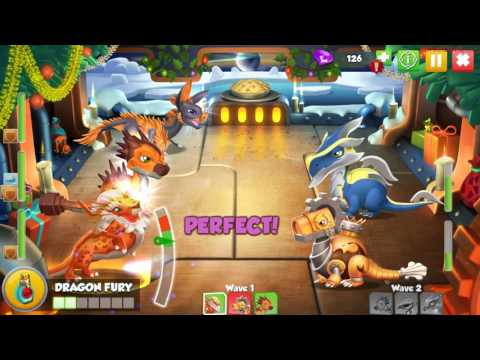 DRAGON MANIA LEGENDS BATTLE THE DAILY DUNGEON 25-12-2016 GOT THE HOLLY DRAGON