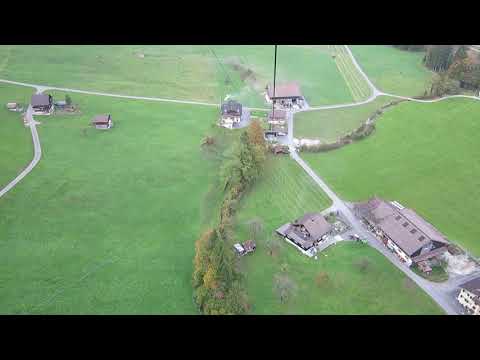 Luftseilbahn Mettlen - Rugisbalm Talfahrt - cable car Switzerland