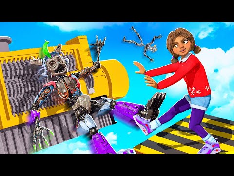 Destroying ALL FNAF RUIN Security Breach Animatronic RAGDOLLS GMod