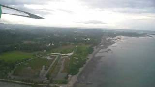 preview picture of video 'Philippine Kalibo Airport Landing フィリピン　カリボ空港着陸 Zest Air'