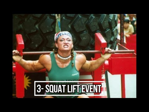 Jill Mills WSW 2002 - 3rd Event: Squat Lift (1st Place) (BBC)