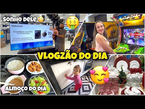 Vlogzão Real: Shopping, Correria + Rotina da Manhã com a Minha Bebê, fiz almaço, comprei as travas 🏠