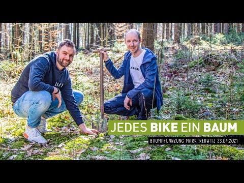 Jedes Bike ein Baum: Pflanzung in Marktredwitz am 23.04.2021