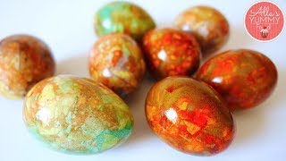 How to make Marbled Eggs | Easter Episode 1 - Colouring Eggs