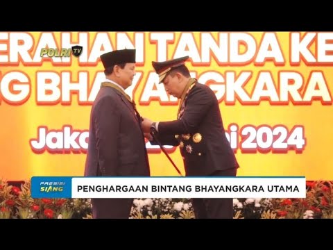 MENHAN TERIMA TANDA KEHORMATAN BINTANG BHAYANGKARA UTAMA