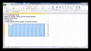 Pamatdarbības MS Excel 2010